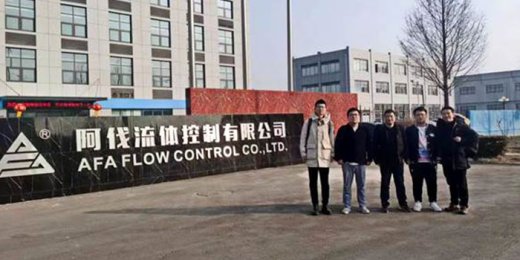 中石化镇海炼化客人到公司 进行C型耐磨球阀国产化研发考察交流